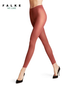 Dámské Legíny Falke Pure Matt 50 DEN Leggings Červené | 0832RFCOM