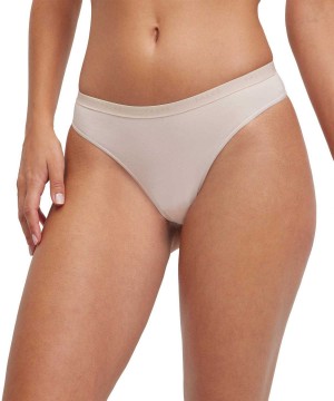 Dámské Panties & Slips Falke 2-Pack Thong Daily Comfort Béžový | 2401EZRLU