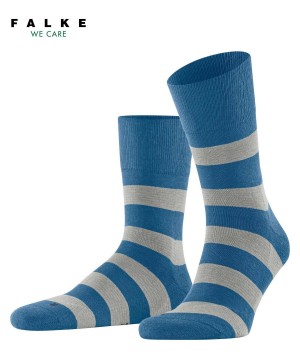 Dámské Ponožky Falke Block Stripe Socks Blankyt | 6724ZVMIW