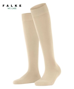 Dámské Ponožky Falke ClimaWool Knee-high Socks Béžový | 2841KHYAG