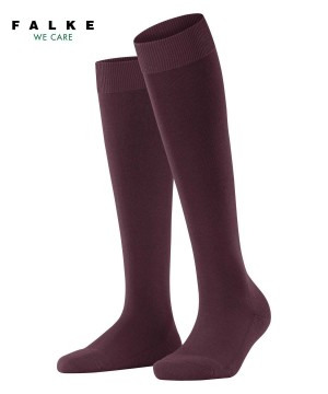 Dámské Ponožky Falke ClimaWool Knee-high Socks Červené | 3697KZNYL