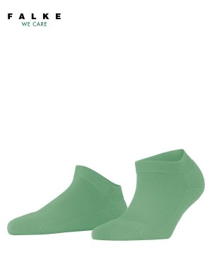 Dámské Ponožky Falke ClimaWool Sneaker socks Zelene | 8471NIJMW