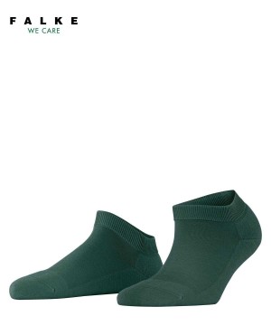 Dámské Ponožky Falke ClimaWool Sneaker socks Zelene | 2896YFTSU