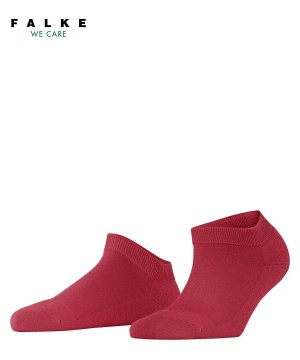 Dámské Ponožky Falke ClimaWool Sneaker socks Červené | 8136HZRPJ