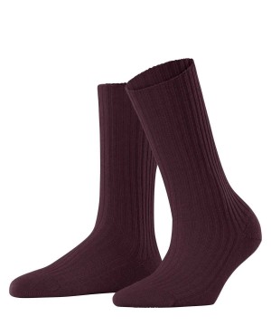 Dámské Ponožky Falke Cosy Wool Boot Socks Červené | 0798WJFOB