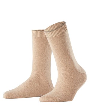 Dámské Ponožky Falke Cosy Wool Socks Hnědé | 0285CJDXM