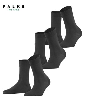 Dámské Ponožky Falke Cotton Touch 3-Pack Socks Šedé | 4298UWCHA