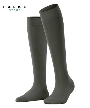 Dámské Ponožky Falke Cotton Touch Knee-high Socks Zelene | 4759CRDIU