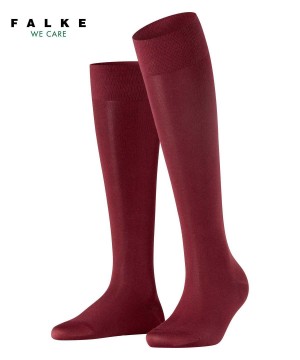 Dámské Ponožky Falke Cotton Touch Knee-high Socks Červené | 7590SNTWO