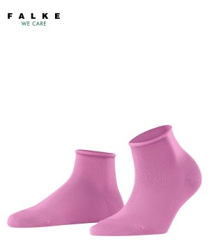 Dámské Ponožky Falke Cotton Touch Short sock Červené | 5642DVAIE