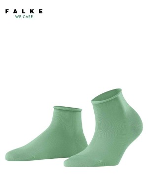 Dámské Ponožky Falke Cotton Touch Short sock Zelene | 4915UTEVP