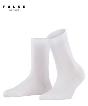 Dámské Ponožky Falke Cotton Touch Socks Bílé | 3496FIQNH