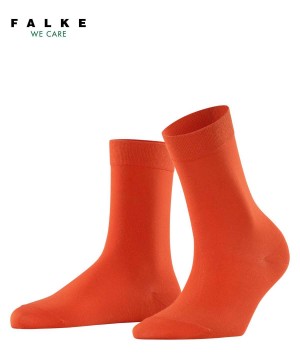 Dámské Ponožky Falke Cotton Touch Socks Oranžové | 8491CQBIX