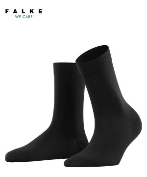 Dámské Ponožky Falke Cotton Touch Socks Černé | 6428BEPGW