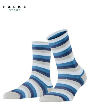 Dámské Ponožky Falke Dopamine Stripe Socks Šedé | 9845ONYTG