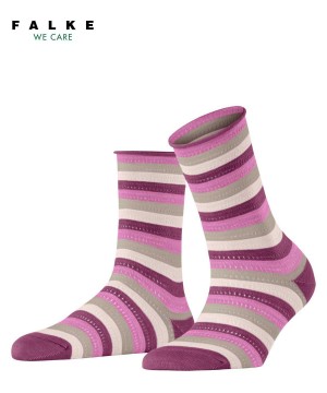 Dámské Ponožky Falke Dopamine Stripe Socks Fialové | 9605MTDGX