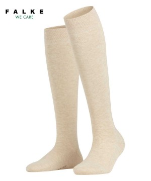 Dámské Ponožky Falke Family Knee-high Socks Béžový | 6708MGEDQ