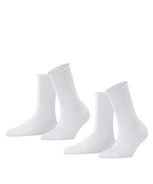 Dámské Ponožky Falke Happy 2-Pack Socks Bílé | 5710FQLPW