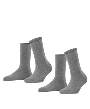 Dámské Ponožky Falke Happy 2-Pack Socks Šedé | 8502NCXHV