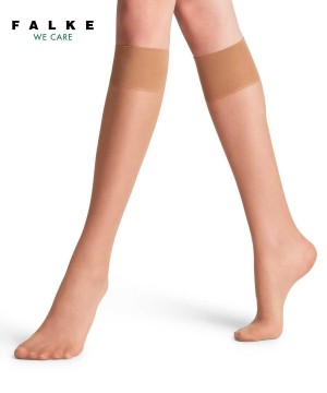 Dámské Ponožky Falke Pure Matt 20 DEN Knee-high Socks Béžový | 1673KEZHO