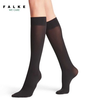 Dámské Ponožky Falke Pure Matt 50 DEN Knee-high Socks Černé | 5849SPQGB