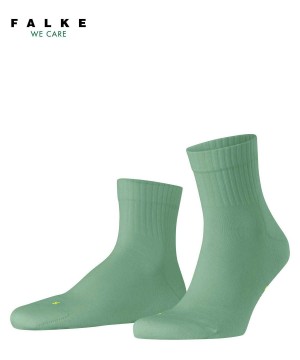 Dámské Ponožky Falke Run Rib Short sock Zelene | 1369RPUQA