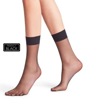 Dámské Ponožky Falke Shelina 12 DEN Ankle socks Černé | 4132QLEUK