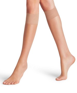 Dámské Ponožky Falke Shelina 12 DEN Knee-high Socks Béžový | 6721BPDFI