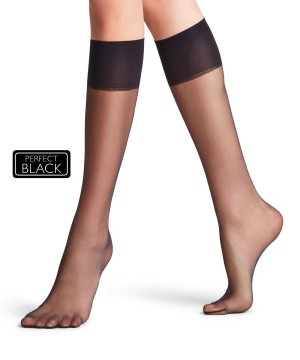 Dámské Ponožky Falke Shelina 12 DEN Knee-high Socks Černé | 0927XWHGS