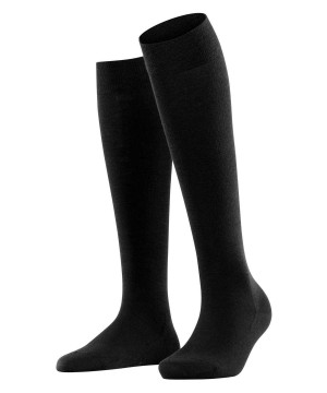 Dámské Ponožky Falke Softmerino Knee-high Socks Černé | 1582DGPMB