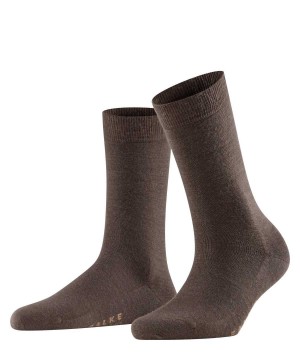 Dámské Ponožky Falke Softmerino Socks Hnědé | 5689SJDCY