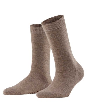 Dámské Ponožky Falke Softmerino Socks Hnědé | 0695OYWHQ