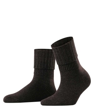 Dámské Ponožky Falke Striggings Rib Boot socks Šedé | 9285DPQCH