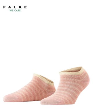 Dámské Ponožky Falke Stripe Shimmer Sneaker Socks Růžové | 2147YIDUQ