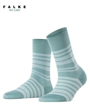 Dámské Ponožky Falke Sunset Stripe Socks Zelene | 2097YVTJK