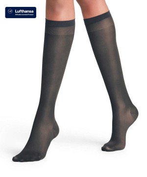 Dámské Ponožky Falke Vitalize 20 DEN Knee-high Socks Šedé | 4016VMLWF