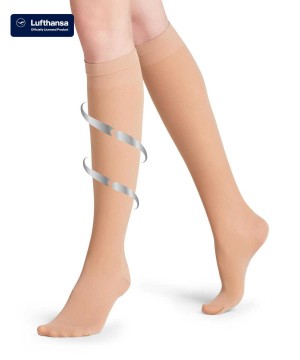 Dámské Ponožky Falke Vitalize 40 DEN Knee-high Socks Béžový | 1685CXBHP