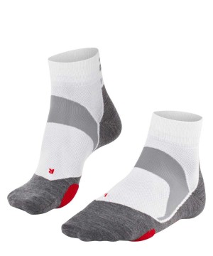 Dámské Sports Socks Falke BC5 Endurance Biking Short sock Bílé | 4623UNCTM