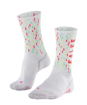 Dámské Sports Socks Falke BC Impulse Biking Socks Bílé | 0679RDUAY