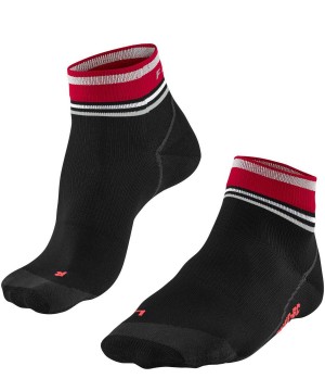 Dámské Sports Socks Falke BC Impulse Short Biking Short sock Černé | 2013TMKFD