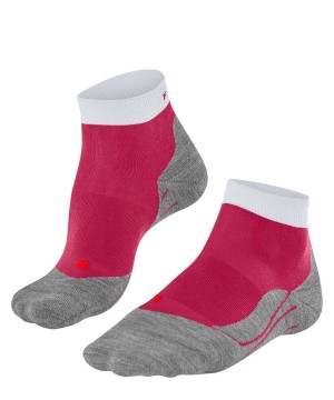 Dámské Sports Socks Falke RU4 Endurance Short Running Short sock Červené | 5318GBUZI