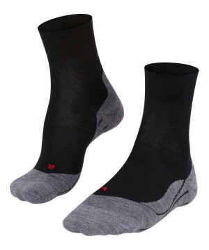 Dámské Sports Socks Falke RU4 Endurance Wool Running Socks Černé | 6921OMKXI