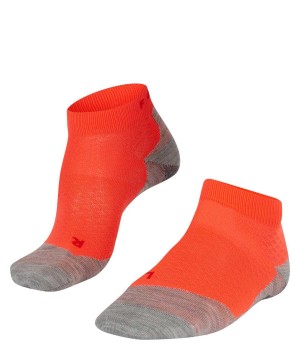 Dámské Sports Socks Falke RU5 Race Short Running Short sock Červené | 3120QJZPC