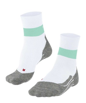 Dámské Sports Socks Falke RU Compression Stabilizing Running Socks Bílé | 5912XULCK