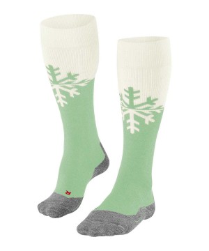 Dámské Sports Socks Falke SK2 Intermediate Skiing Knee-high Socks Zelene | 0732IJHWA