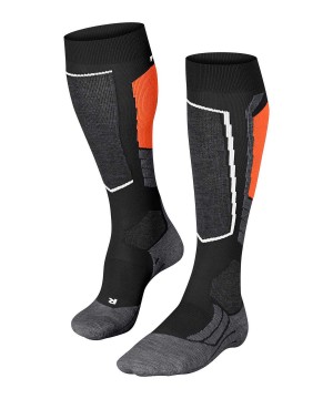 Dámské Sports Socks Falke SK2 Intermediate Skiing Knee-high Socks Černé | 4981MUTQY