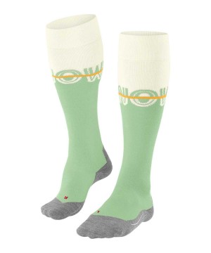 Dámské Sports Socks Falke SK4 Advanced Skiing Knee-high Socks Zelene | 5940JMPYT