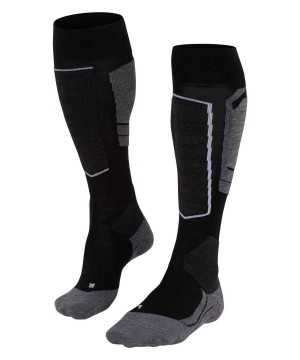 Dámské Sports Socks Falke SK4 Advanced Skiing Knee-high Socks Černé | 9467YAXUW