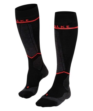 Dámské Sports Socks Falke SK Compression Wool Skiing Knee-high Socks Černé | 9342ECKHS