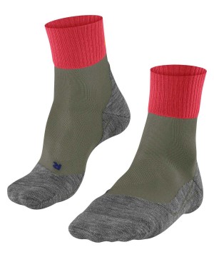 Dámské Sports Socks Falke TK2 Explore Cool Short Trekking Short sock Zelene | 1045OUBWH